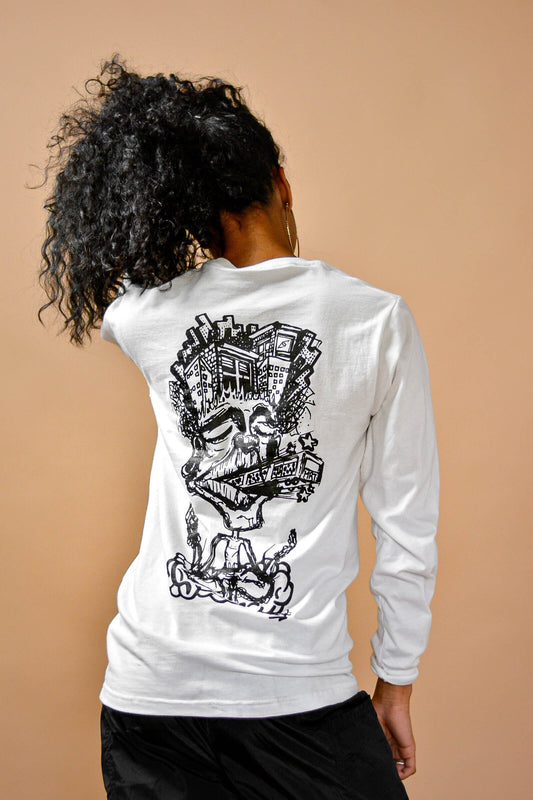 Train Of Thought Long Sleeve | White