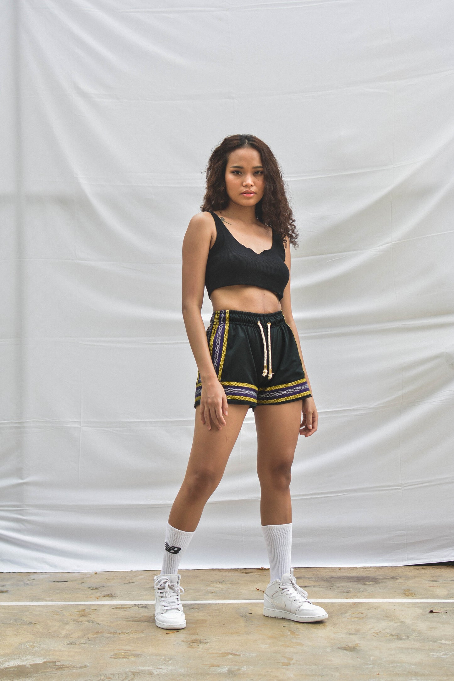 Notched Tank Top | Black