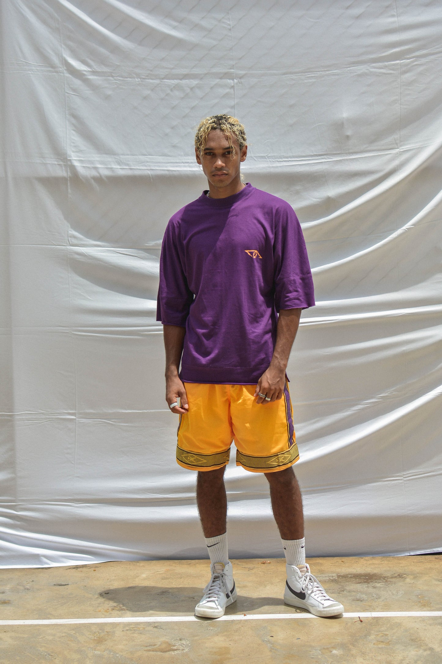 Dub Hem T-Shirt | Purple