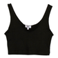 Notched Tank Top | Black