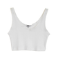 Notched Tank Top | White